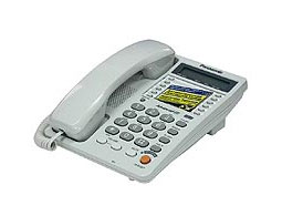 Телефон Panasonic KX-TS2365RUW белый ЖКД, спикерфон, data port, автодозвон